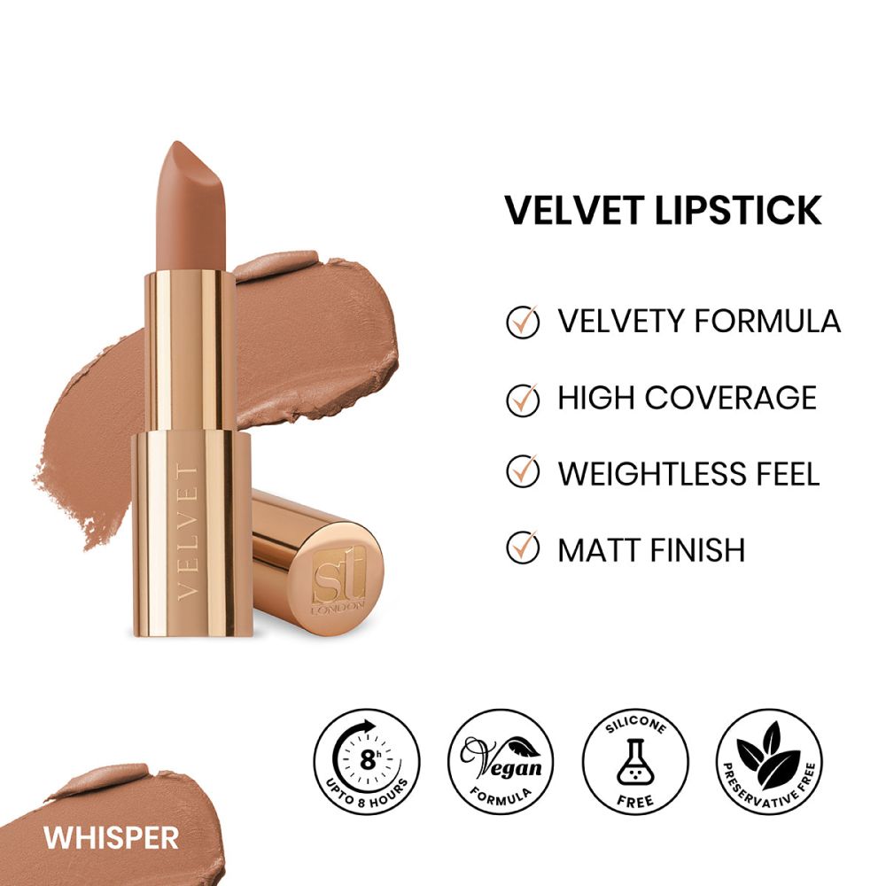 ST London Velvet Ultra-Matt Lipstick, Whisper - Main Image