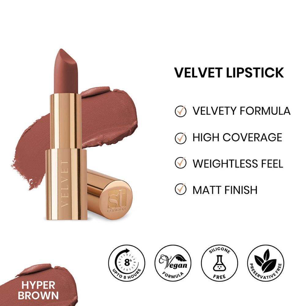 ST London Velvet Ultra-Matt Lipstick, Hyper Brown - Main Image