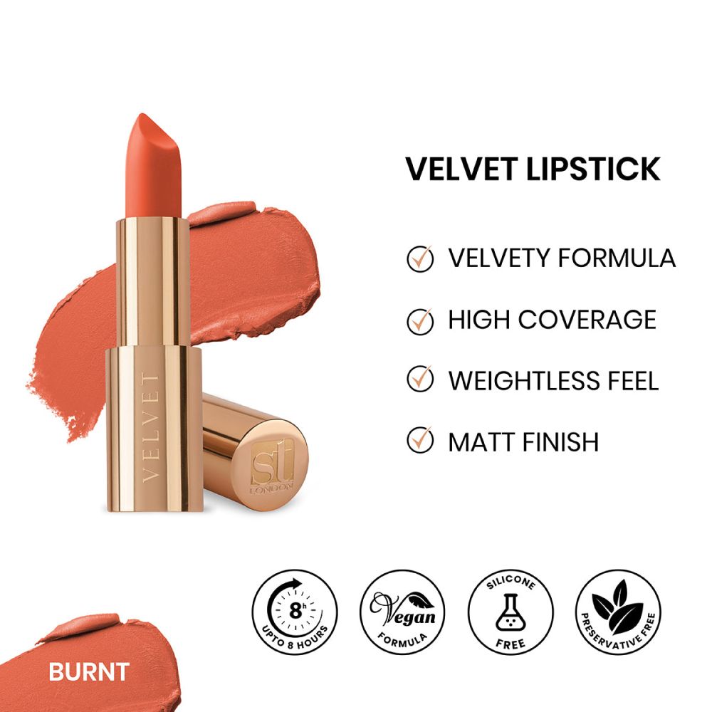 ST London Velvet Ultra-Matt Lipstick, Burnt - Main Image