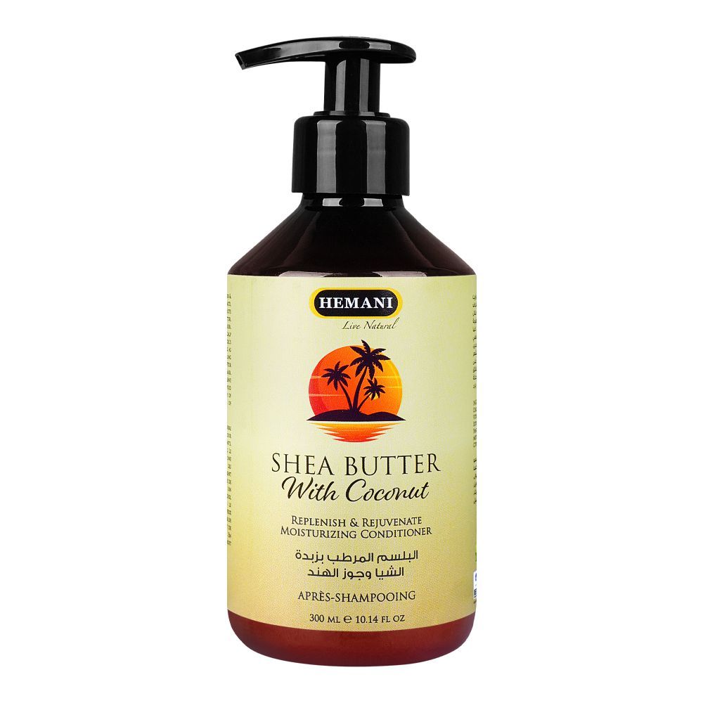 Hemani Shea Butter With Coconut Moisturizing Conditioner, 300ml - Main Image