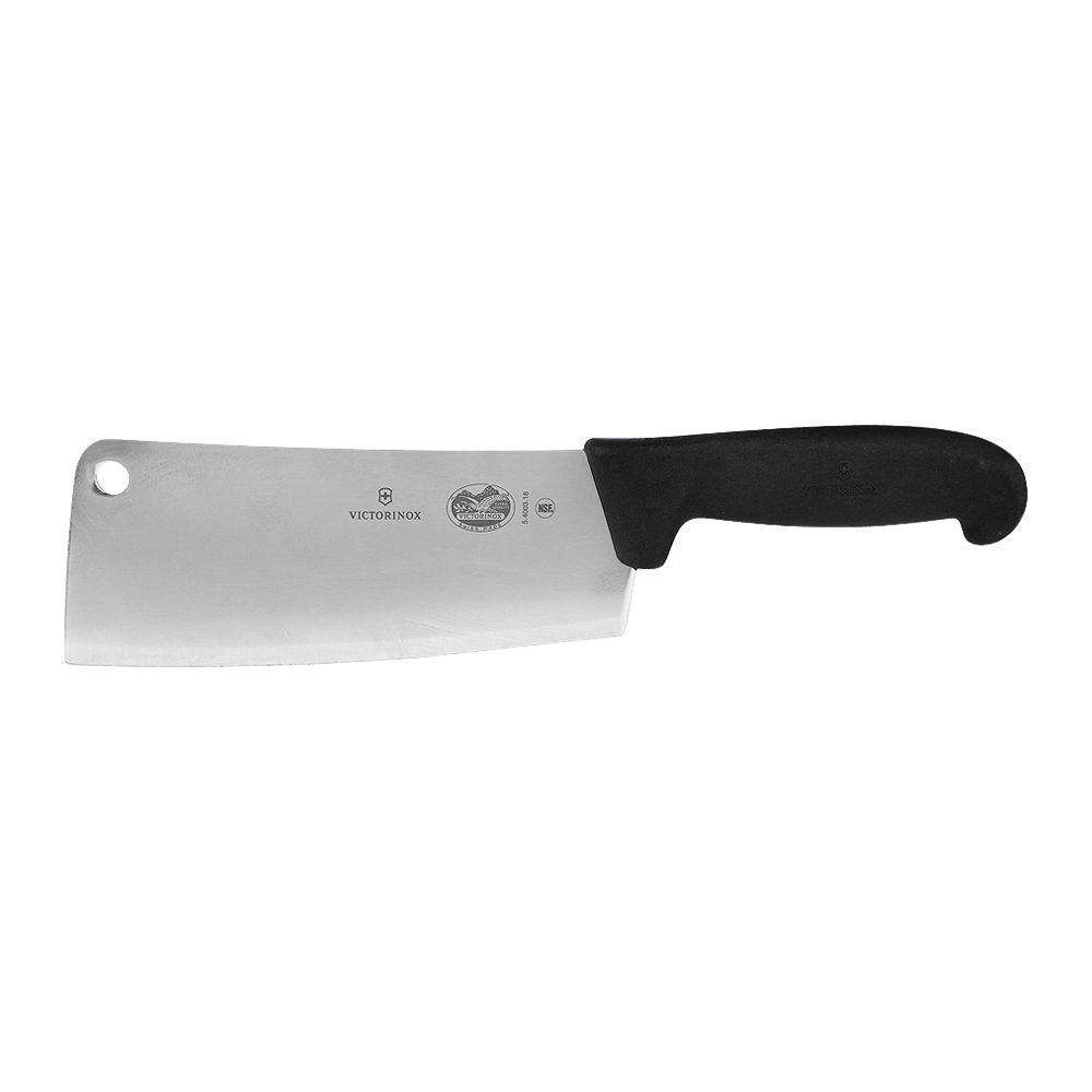 Victorinox Pro Kitchen Cleaver with 7.1 Inch Blade and Black Fibrox Handle, 5.4003.18 - Main Image