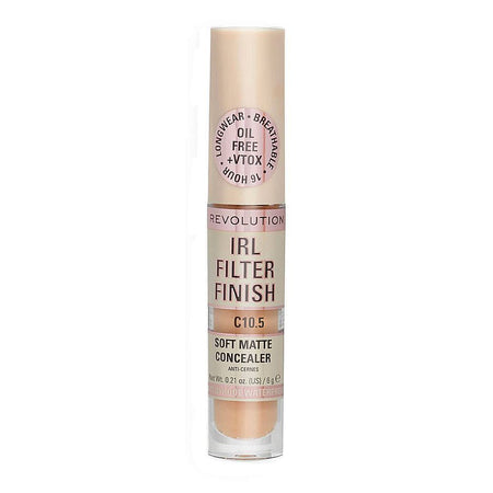 Makeup Revolution IRL Filter Finish Soft Matte Concealer, C10.5 - Image 2