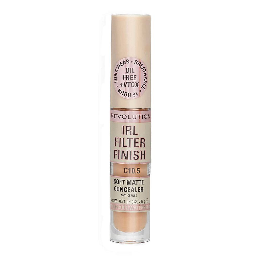 Makeup Revolution IRL Filter Finish Soft Matte Concealer, C10.5 - Image 2