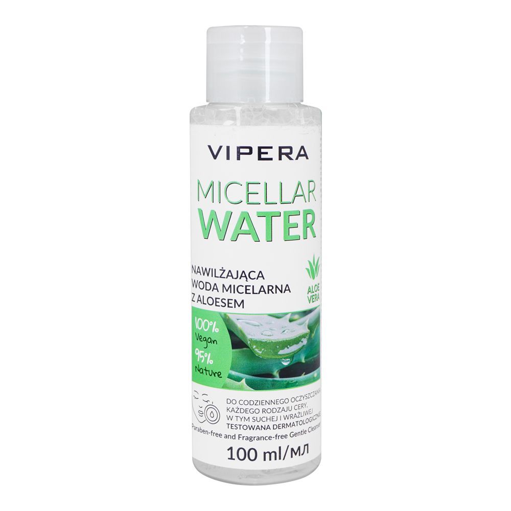 Vipera Aloe Vera Micellar Water Makeup Remover, 100ml - Main Image
