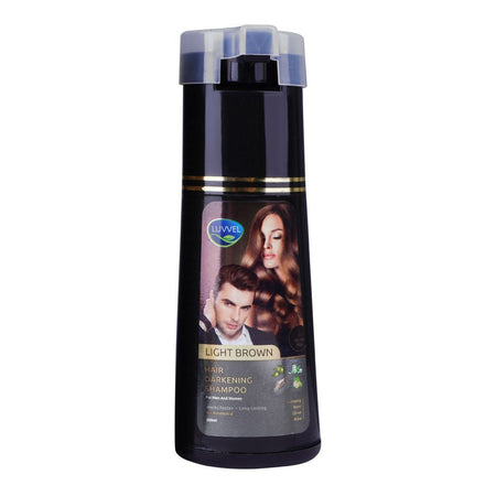 Luvvel Hair Darkening Shampoo, Light Brown, 200ml - Main Image