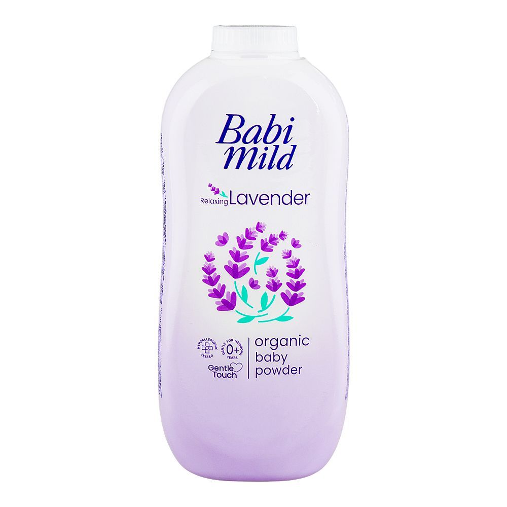 Babi Mild Ultra Mild Relaxing Lavender Baby Powder, 350g - Main Image
