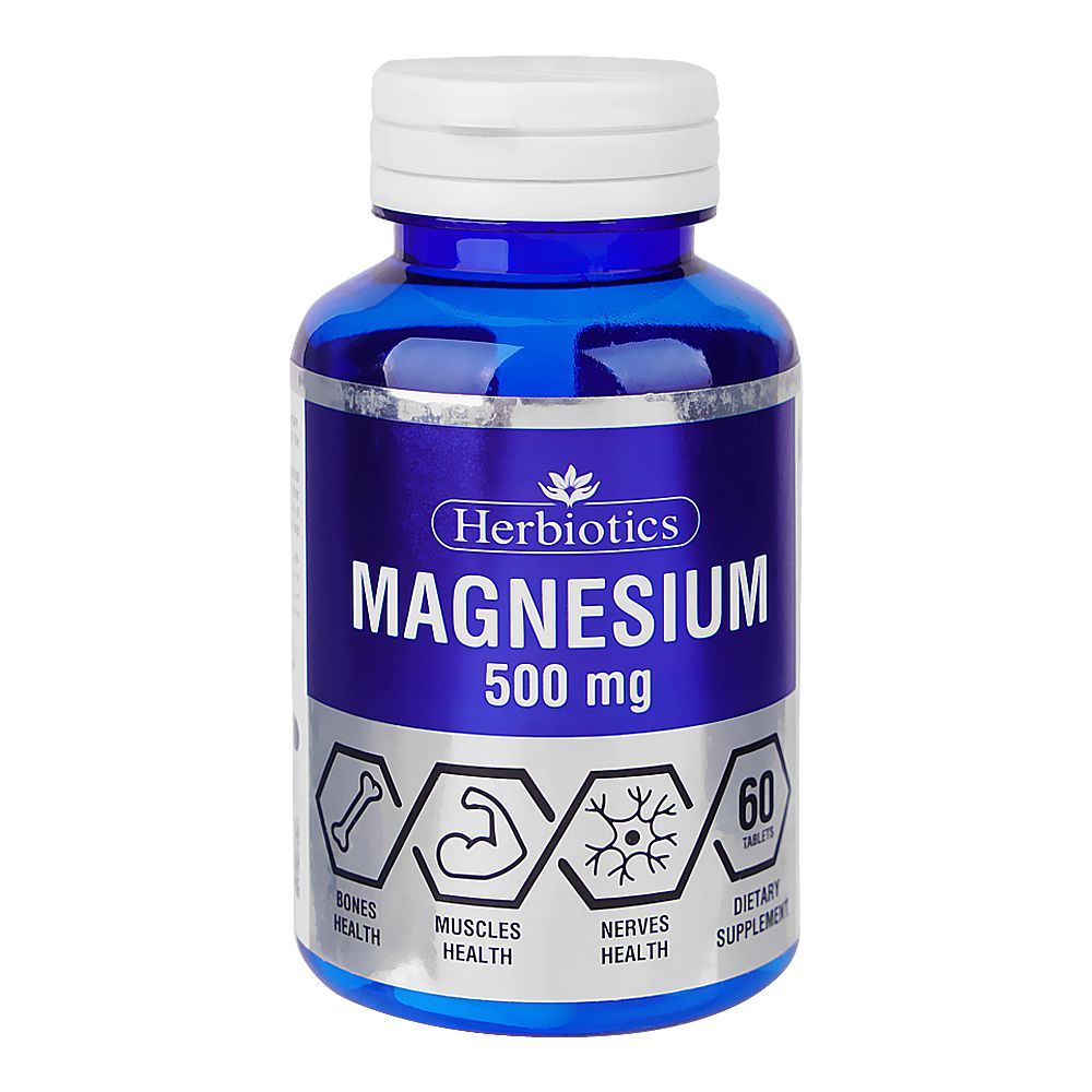 Herbiotics Magnesium Tablets, 500mg, 30-Pack - Main Image
