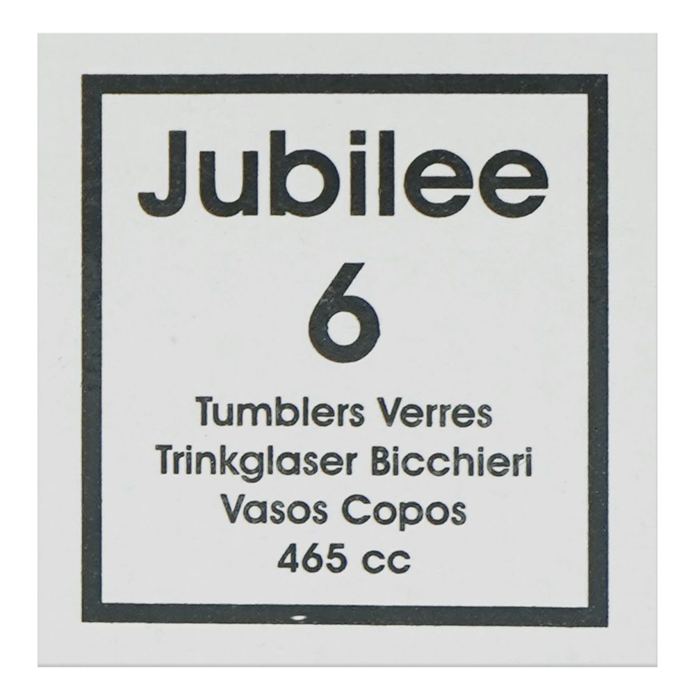 Pasabahce Jubilee Glass Tumbler Set, 6-Pack, 42462 - Image 3