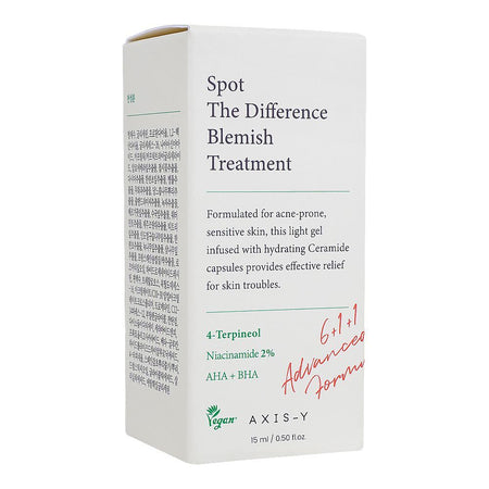 Axis-Y Spot The Difference Blemish Treatment Serum with 4-Terpineol, 2% Niacinamide, AHA & BHA, 15ml - Main Image