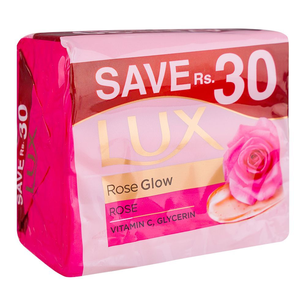 Lux Rose Glow Vitamin C and Glycerin Soap Trio Pack, 3x128g - Main Image