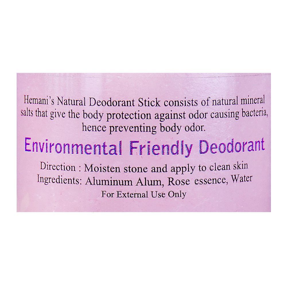 Hemani Natural Rose Deodorant Stick, Paraben Free, For Men & Women, 70g - Image 3