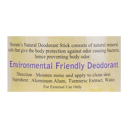 Hemani Natural Turmeric Deodorant Stick, Paraben Free, 70g - Image 3