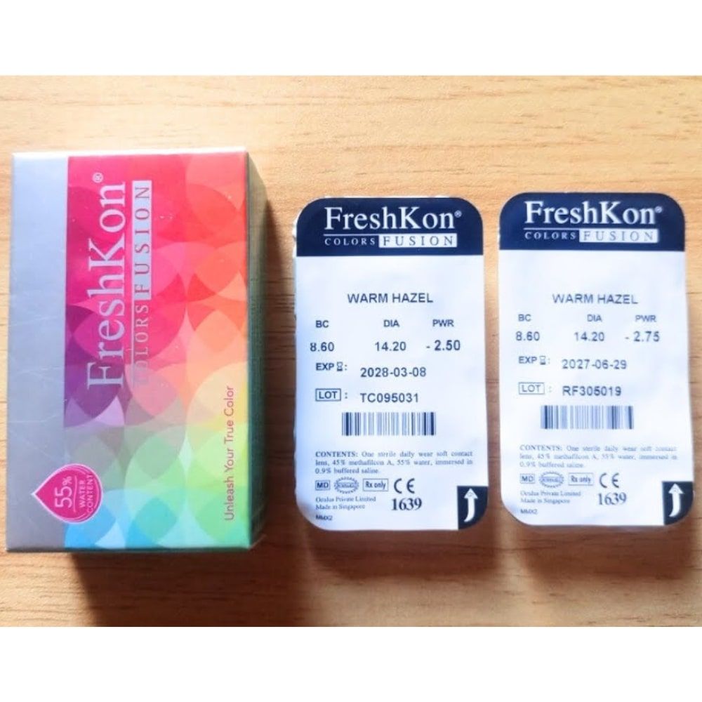 Freshkon Contact Lenses, Warm Hazel - Image 3
