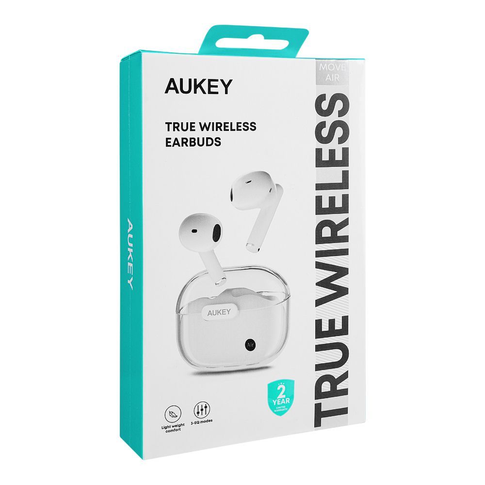 Aukey True Wireless Earbuds, White, EP-M2 - Image 3