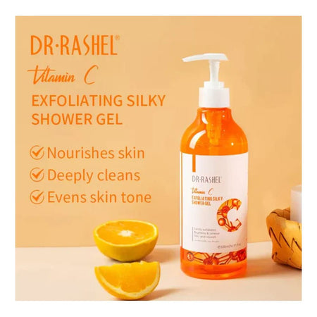 Dr. Rashel Vitamin C Exfoliating Silky Shower Gel, 500ml - Image 2