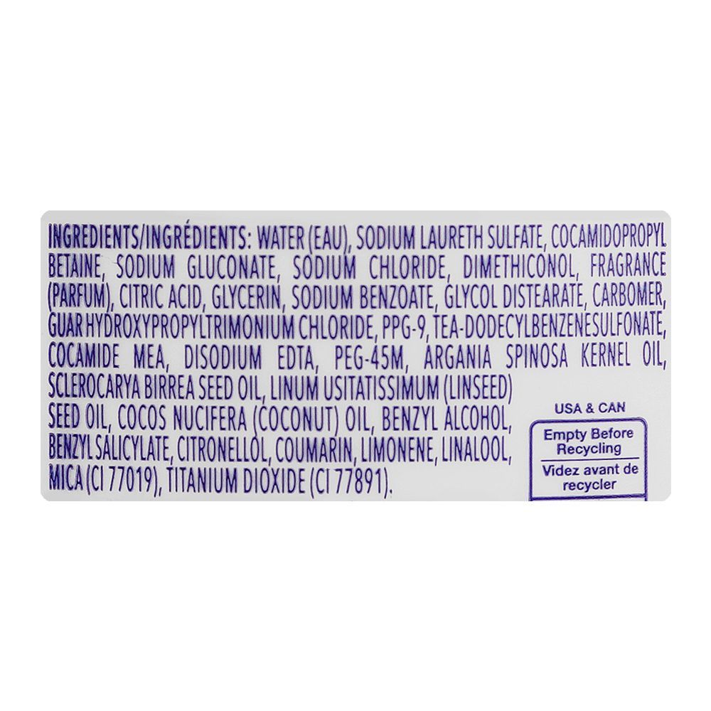 Dove Argan Oil Paraben Free Shampoo, For Damaged Hair, 355ml - Image 3