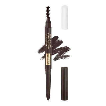 Zeena Sculpting Brow Waterproof Pencil, 025 Dark Brown - Image 3