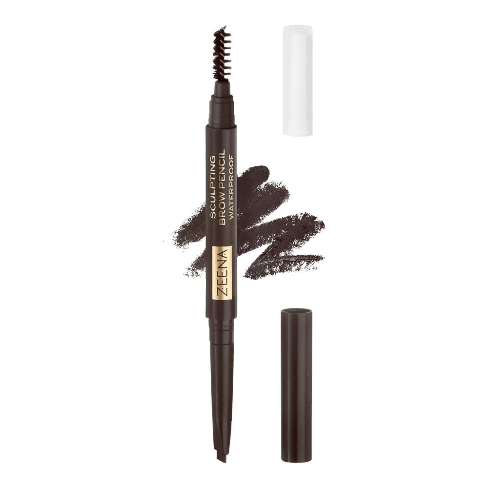 Zeena Sculpting Brow Waterproof Pencil, 025 Dark Brown - Image 3