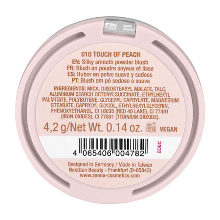 Zeena Powder Blush, 010 Touch Of Peach - Image 3