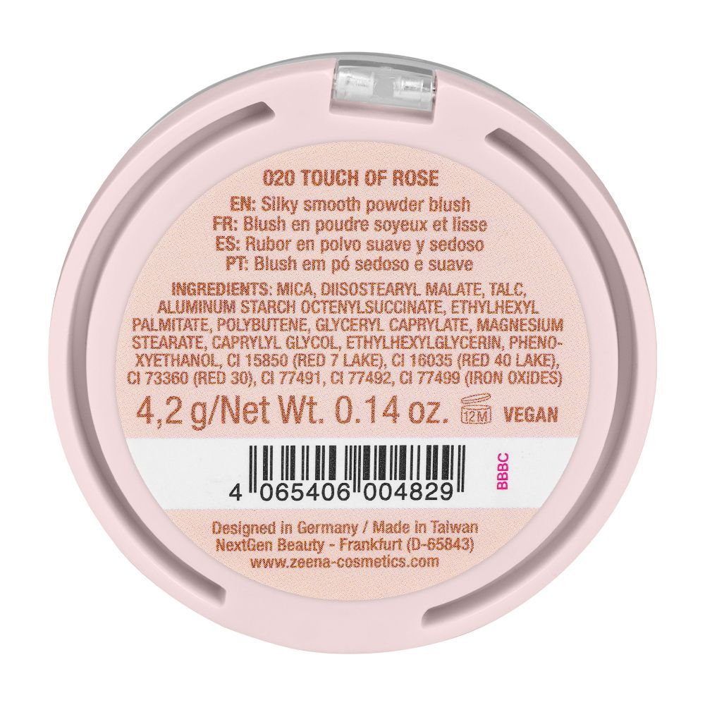 Zeena Powder Blush, 020 Touch Of Rose - Image 3