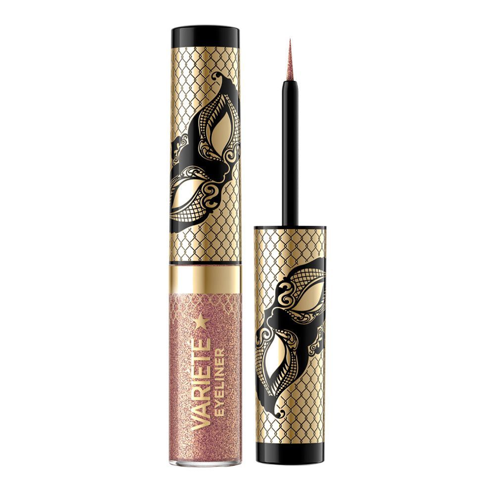 Eveline Variete Liquid Eyeliner, Waterproof, 01 Sparkle Gold - Main Image