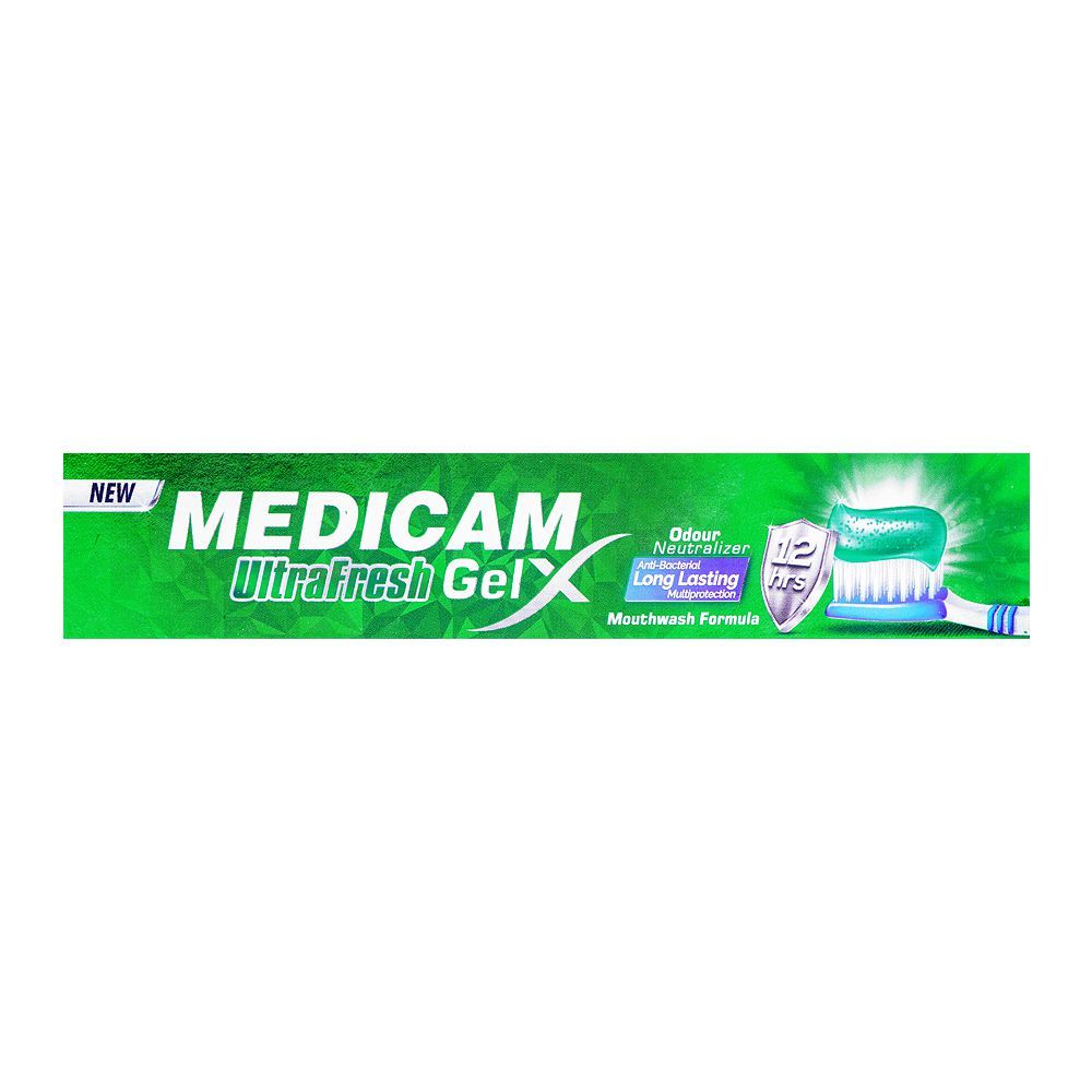 Medicam Ultra Fresh 3in1 Green Gel Toothpaste, 75g - Image 2