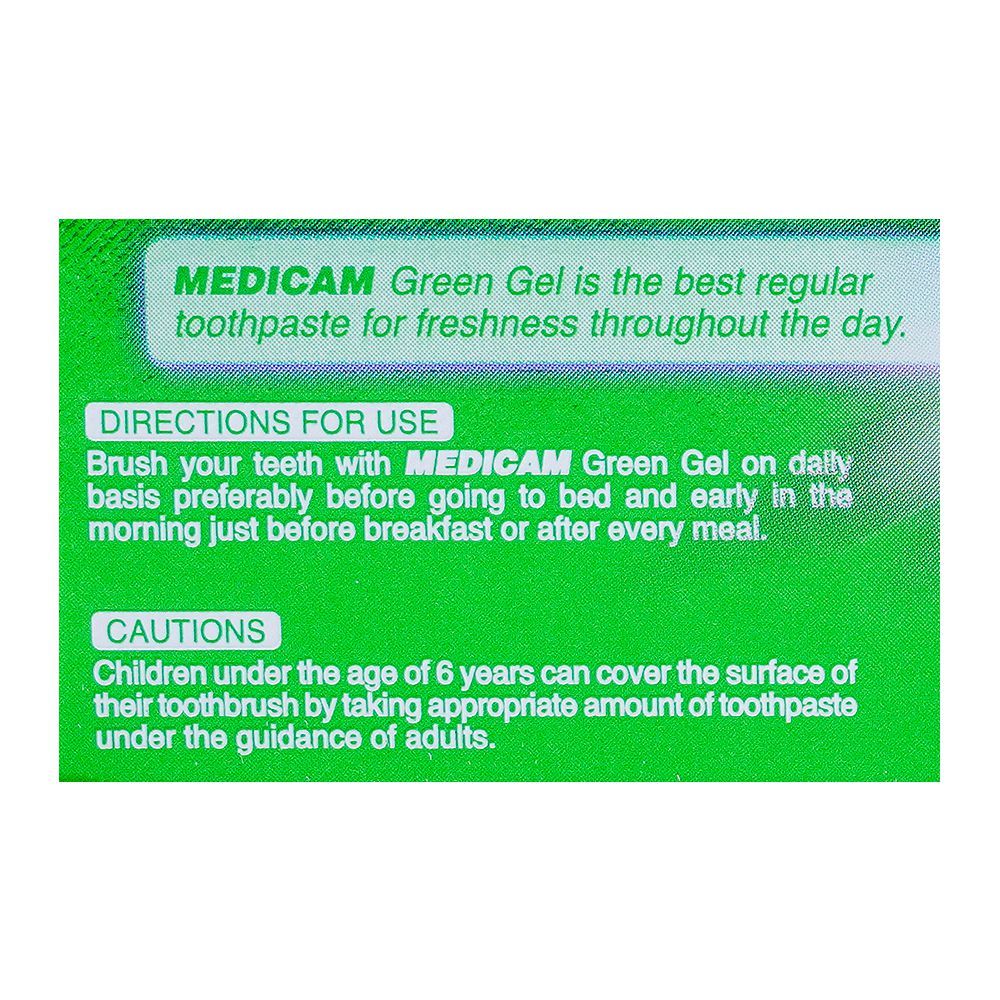 Medicam Ultra Fresh 3in1 Green Gel Toothpaste, 75g - Image 4