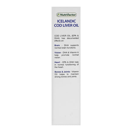 Nutrifactor Icelandic Cod Liver Oil, 150ml - Image 3