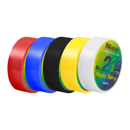 Nitto Plastic Tape, Lead Free, 18mm, Red, No.21 - Image 2