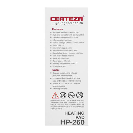 Certeza Heating Pad, HP-260 - Image 5