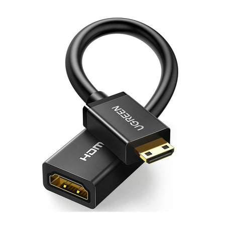 UGreen Mini HDMI Male To HDMI Female Adapter 4K 22Cm, 20137 - Main Image