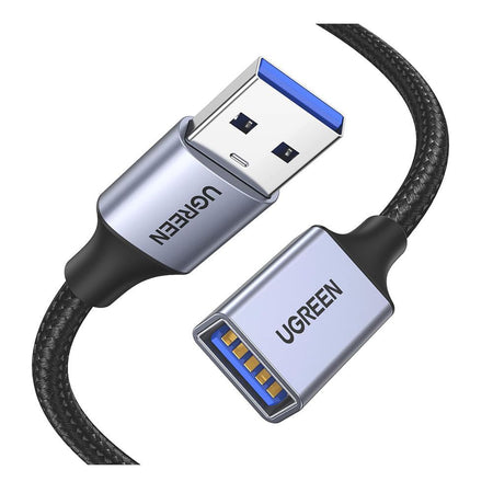 UGreen USB 3.0 Extension Braided Cable 1M, Black, 10495 - Main Image