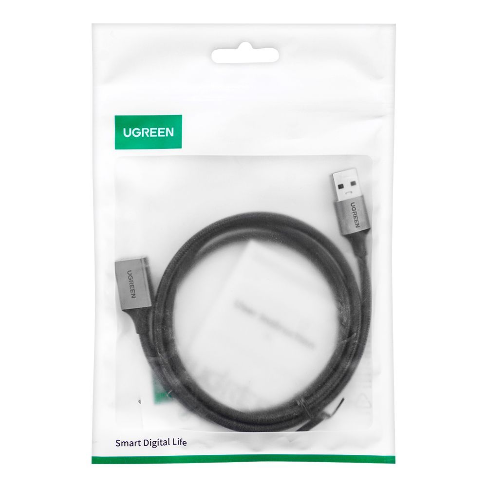 UGreen USB 3.0 Extension Braided Cable 1M, Black, 10495 - Image 2