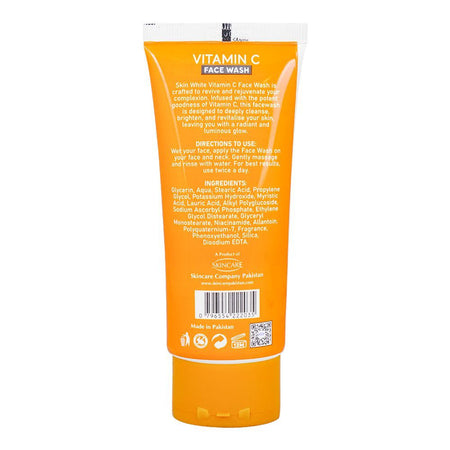 Skin White Vitamin C Face Wash, Sulphate & Paraben Free, For All Skin Types, 100g - Image 2