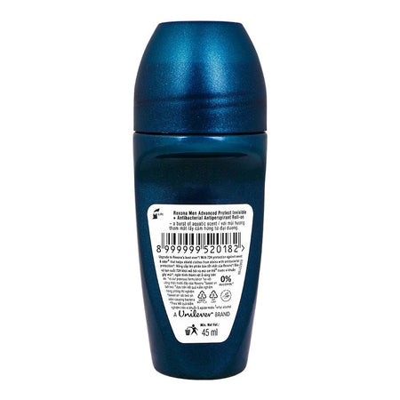 Rexona Advanced Protect Invisible+Antibacterial Deodorant Roll On, For Men, 45ml - Image 2