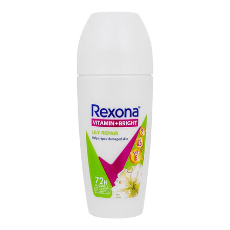 Rexona Lily Repair Antiperspirant Deodorant Roll On, 0% Alcohol, For Women, 45ml - Main Image