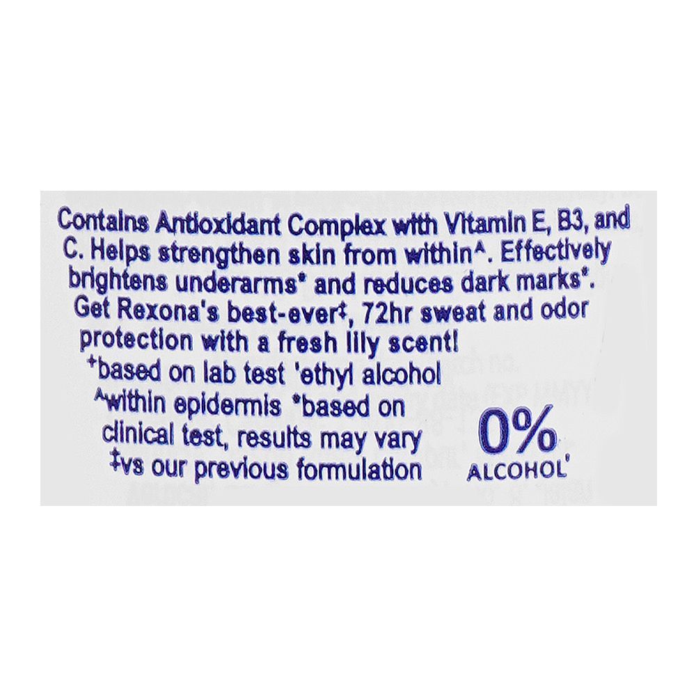 Rexona Lily Repair Antiperspirant Deodorant Roll On, 0% Alcohol, For Women, 45ml - Image 3