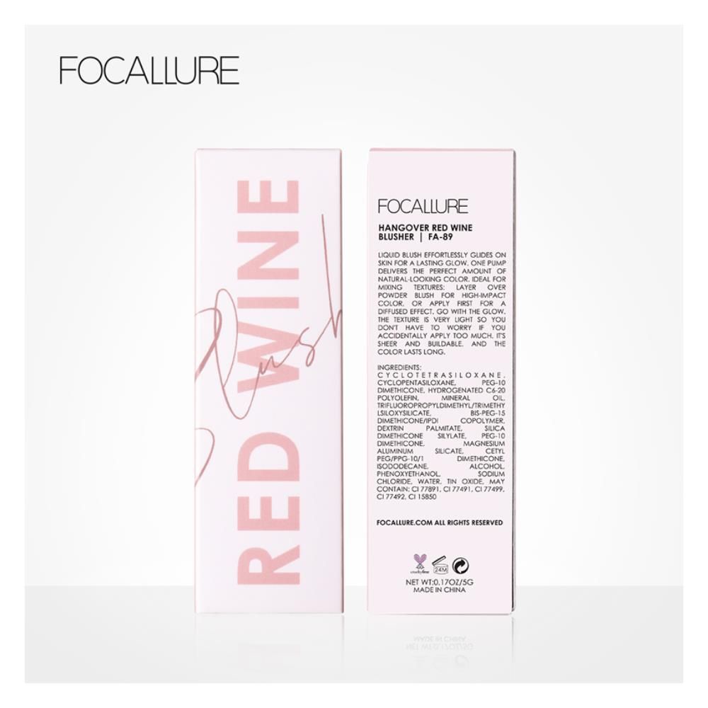 Focallure Hangover Red Wine Blusher B01 FA-89 #EN-FA-89-B01-2 - Image 2