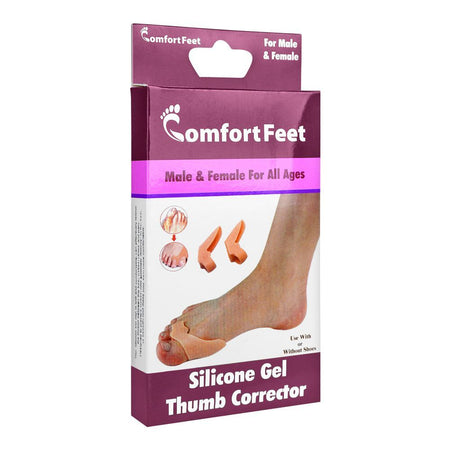 Comfort Feet Silicone Gel Thumb Corrector & Toe Straightener, For Bunion Relief - Main Image