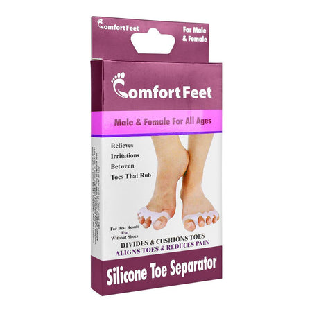 Comfort Feet Silicone Toe Separator - Foot Alignment & Pain Relief Solution - Main Image