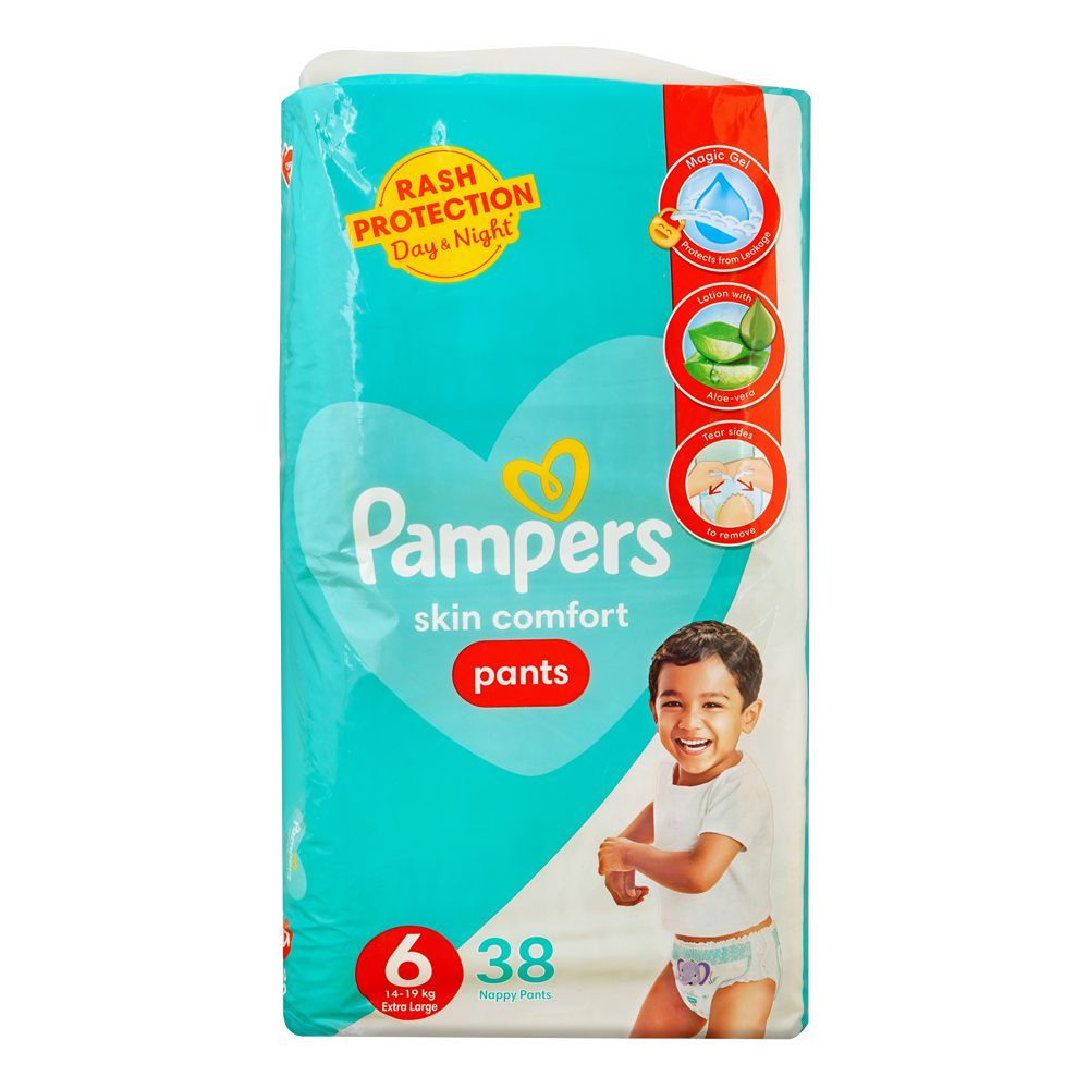 Pampers Skin Comfort Pants, 6 Extra Large, 14-19 Kg, 38-Pack - Main Image