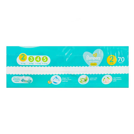Pampers Skin Comfort Newborn Diapers, No.2, 3-7 Kg, 70-Pack - Image 2