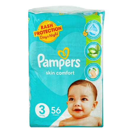 Pampers Skin Comfort Diapers, No.3, 5-9 Kg, 56-Pack - Main Image