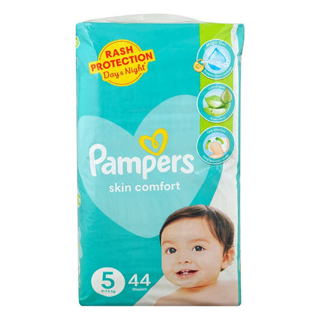 Pampers Skin Comfort Diaper, No.5, 9-15 Kg, 44-Pack - Main Image