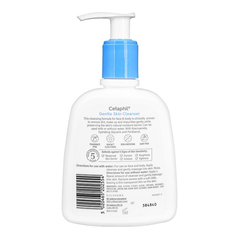 Cetaphil Gentle Skin Cleanser, Face Wash For Normal, Dry or Sensitive Skin, 236ml - Image 2