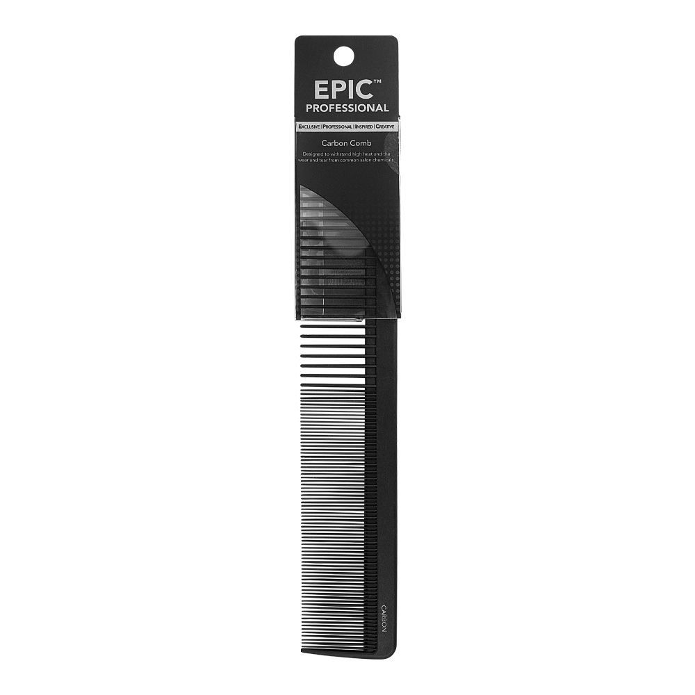 Epic Professional Carbon Dresser Comb, Black, 06206CEPIC - Main Image