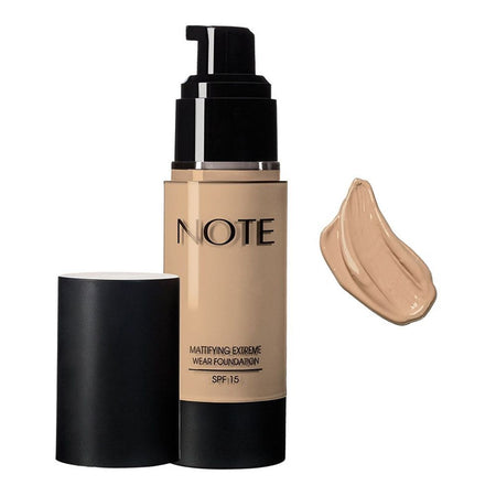 J. Note Mattifying Extreme Wear Liquid Foundation, SPF 15, 30ml, 01 Beige - Main Image