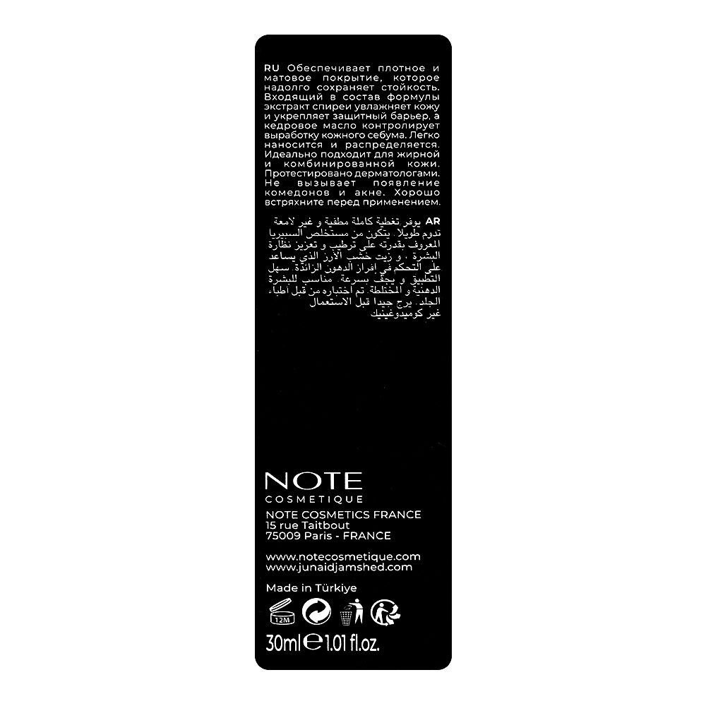 Junaid Jamshed J. Note Mattifying Extreme Wear Foundation, 103 Pale Almond, 30ml - Image 3