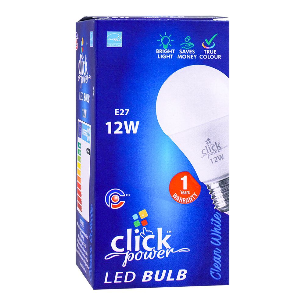Click Power LED Bulb, 12W, E27 - Main Image