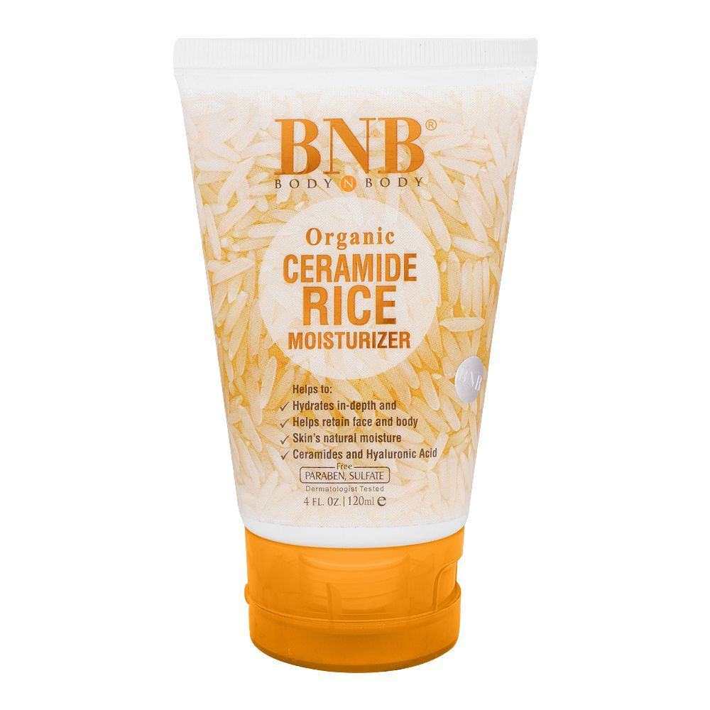 BNB Organic Ceramide Rice Moisturizer, Paraben and Sulfate Free, Dermatologist-Tested, 120ml - Main Image